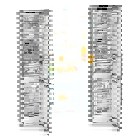 Combina frigorifica Liebherr CNsdd 776i Prime, EasyFresh si NoFrost, 75 cm, 487 l, IceMaker, SmartDeviceBox, Clasa D, SmartSteel